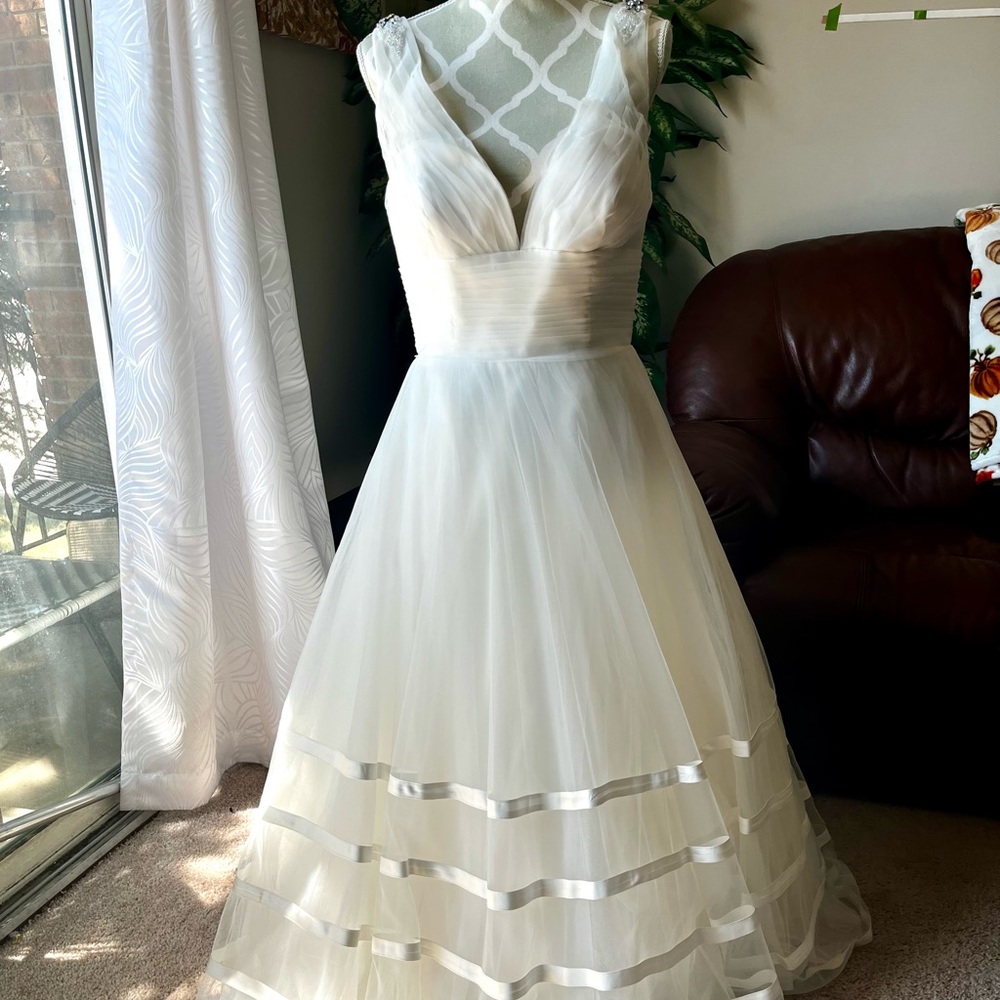 Tea length Wedding dress
